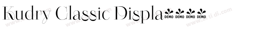 Kudry Classic Displa字体转换 Kudry Classic Displa字体转换
